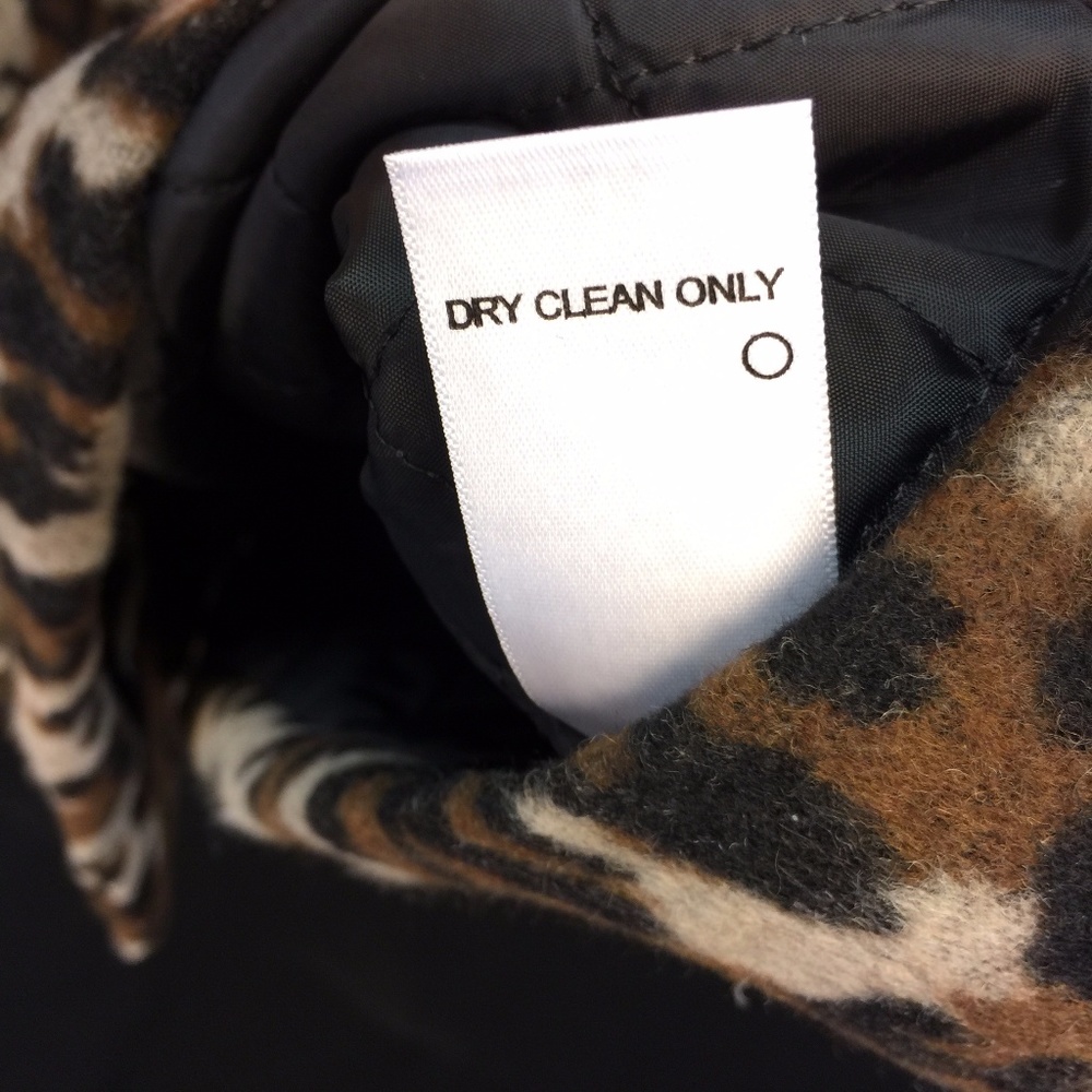 NWT Ellos Plus Size Leopard Print Moto Coat Wool - Picture 6 of 7